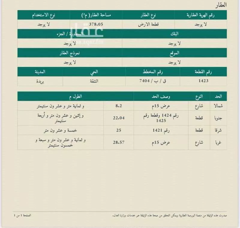 أرض للبيع في بريدة ، بريدة 1 صورة