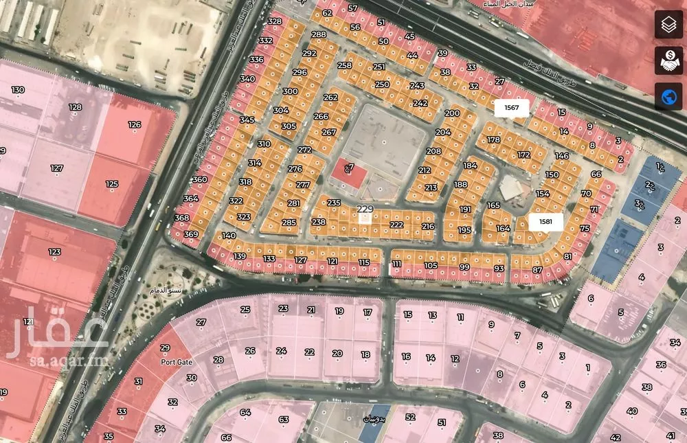 أرض للبيع في شارع القاسم بن نصر, حي الخالدية الجنوبية, مدينة الدمام, المنطقة الشرقية 1 صورة