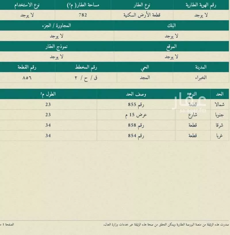 أرض للبيع في شارع احمد شوقي, حي القدس, مدينة الخبراء والسحابين, منطقة القصيم 1 صورة