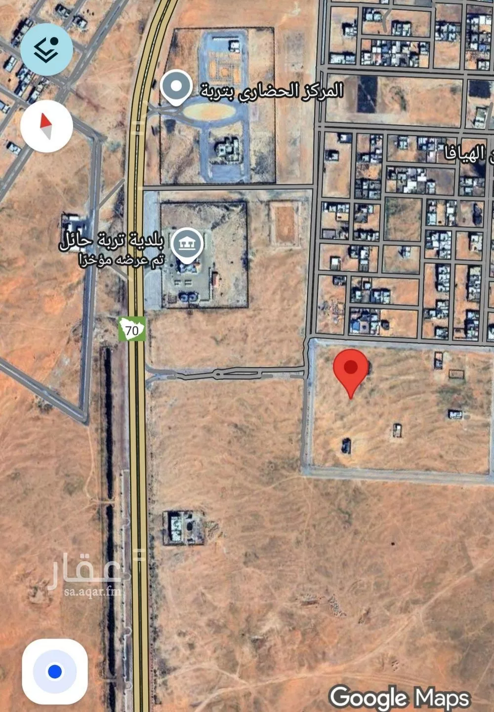 أرض للبيع في شارع داخلي , حي الربوة, مدينة تربة, منطقة حائل 1 صورة
