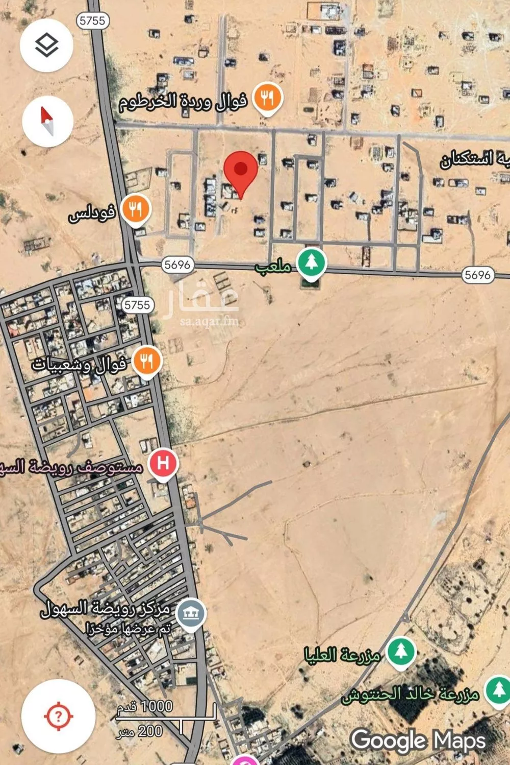 أرض للبيع في شارع داخلي , حي مخطط رقم 133 , مدينة ثادق, منطقة الرياض 1 صورة