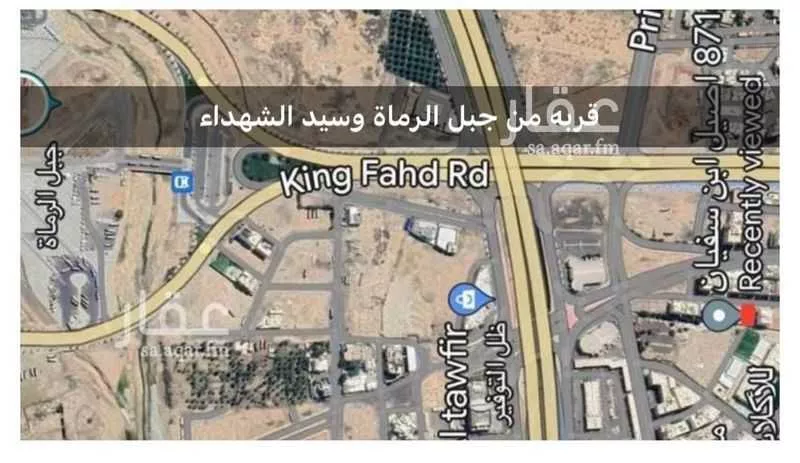أرض للبيع في شارع اصيل بن سفيان, حي الدرع, مدينة المدينه المنوره, منطقة المدينة المنورة 1 صورة