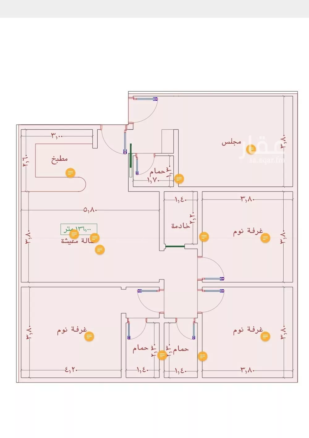 شقة للبيع في شارع السامر, حي الواحة, مدينة جدة, منطقة مكة المكرمة 1 صورة