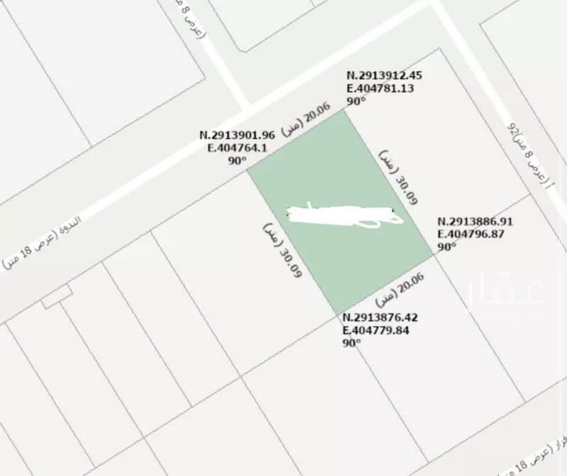 أرض للبيع في شارع الندوة, حي الشعلة, مدينة الدمام, المنطقة الشرقية 1 صورة