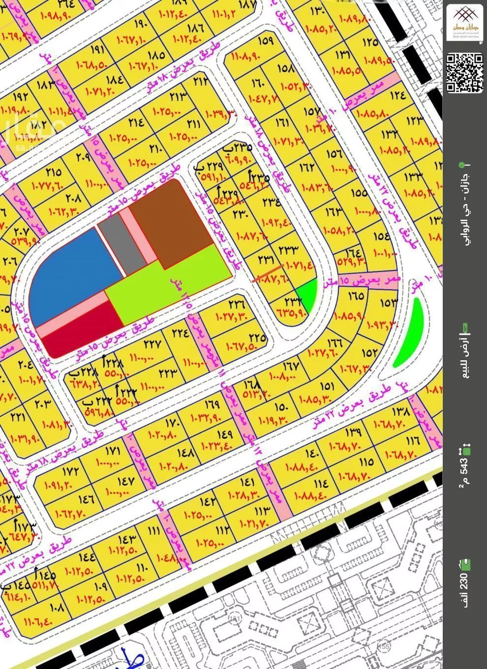 أرض للبيع في حي القدس 1, مدينة جازان, منطقة جازان 1 صورة