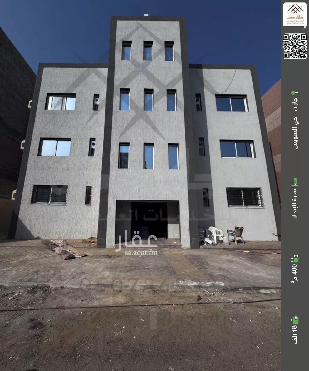 عمارة للإيجار في شارع شارع 22 ب, حي السويس 2, مدينة جازان, منطقة جازان 1 صورة