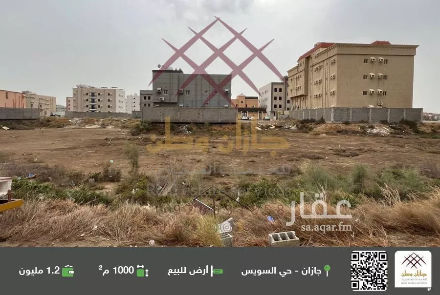 أرض للبيع في شارع الزواوي, حي الرحاب 1, مدينة جازان, منطقة جازان 1 صورة