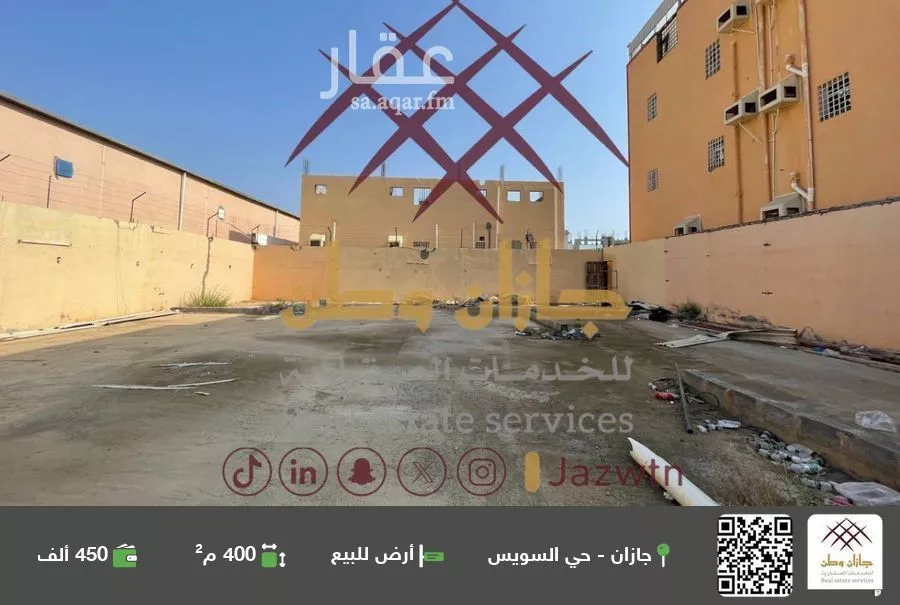 أرض للبيع في شارع تبوك, حي السويس 2, مدينة جازان, منطقة جازان 1 صورة