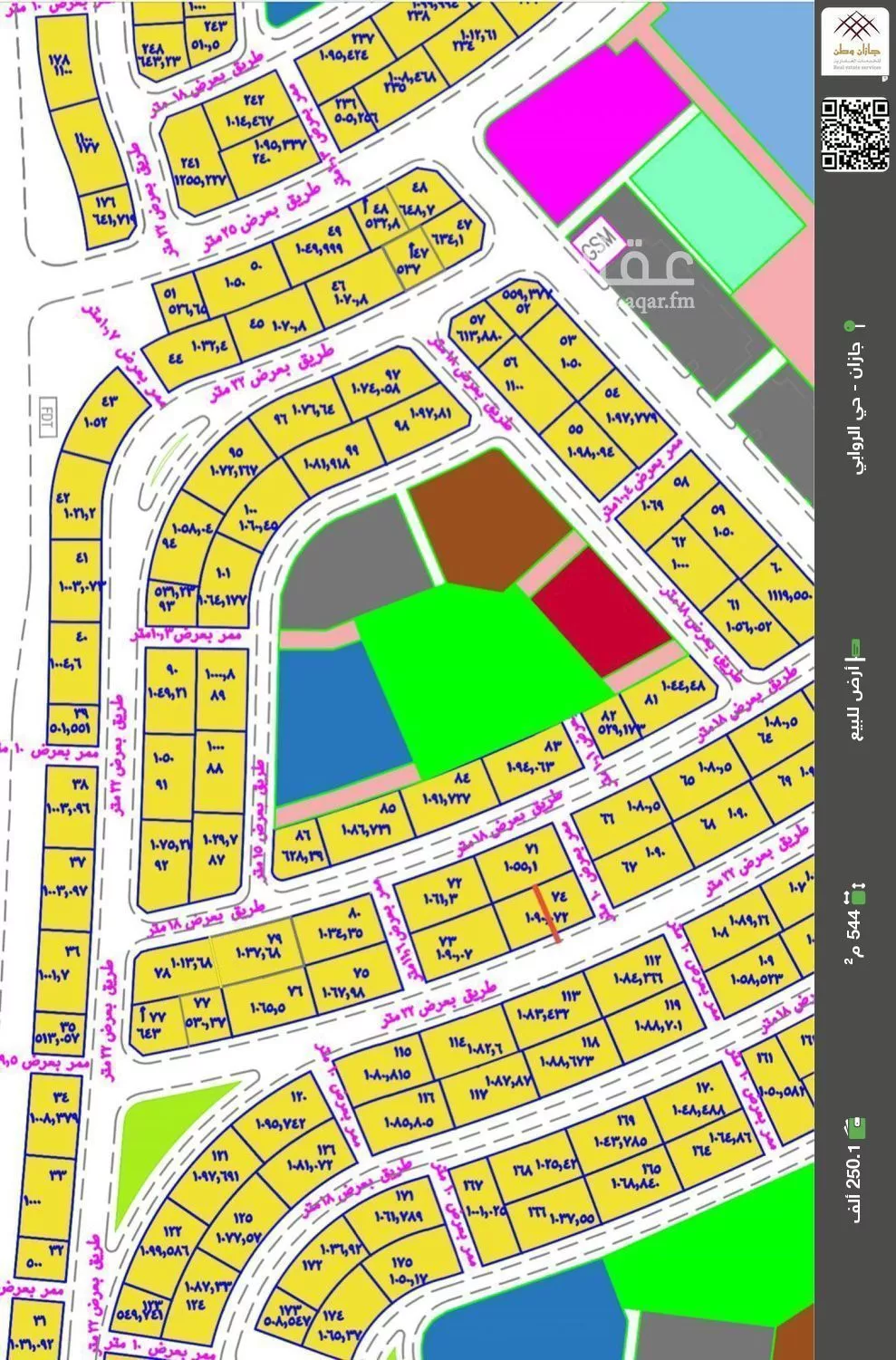 أرض للبيع في حي الناصرية 6, مدينة جازان, منطقة جازان 1 صورة