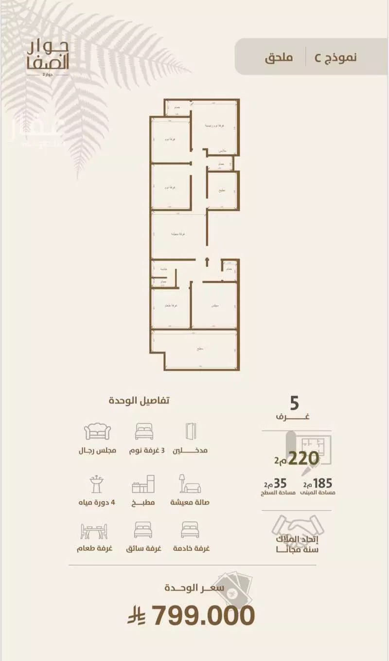 شقة للبيع في شارع داود القاضي, حي الصفاء, مدينة جدة, منطقة مكة المكرمة 1 صورة