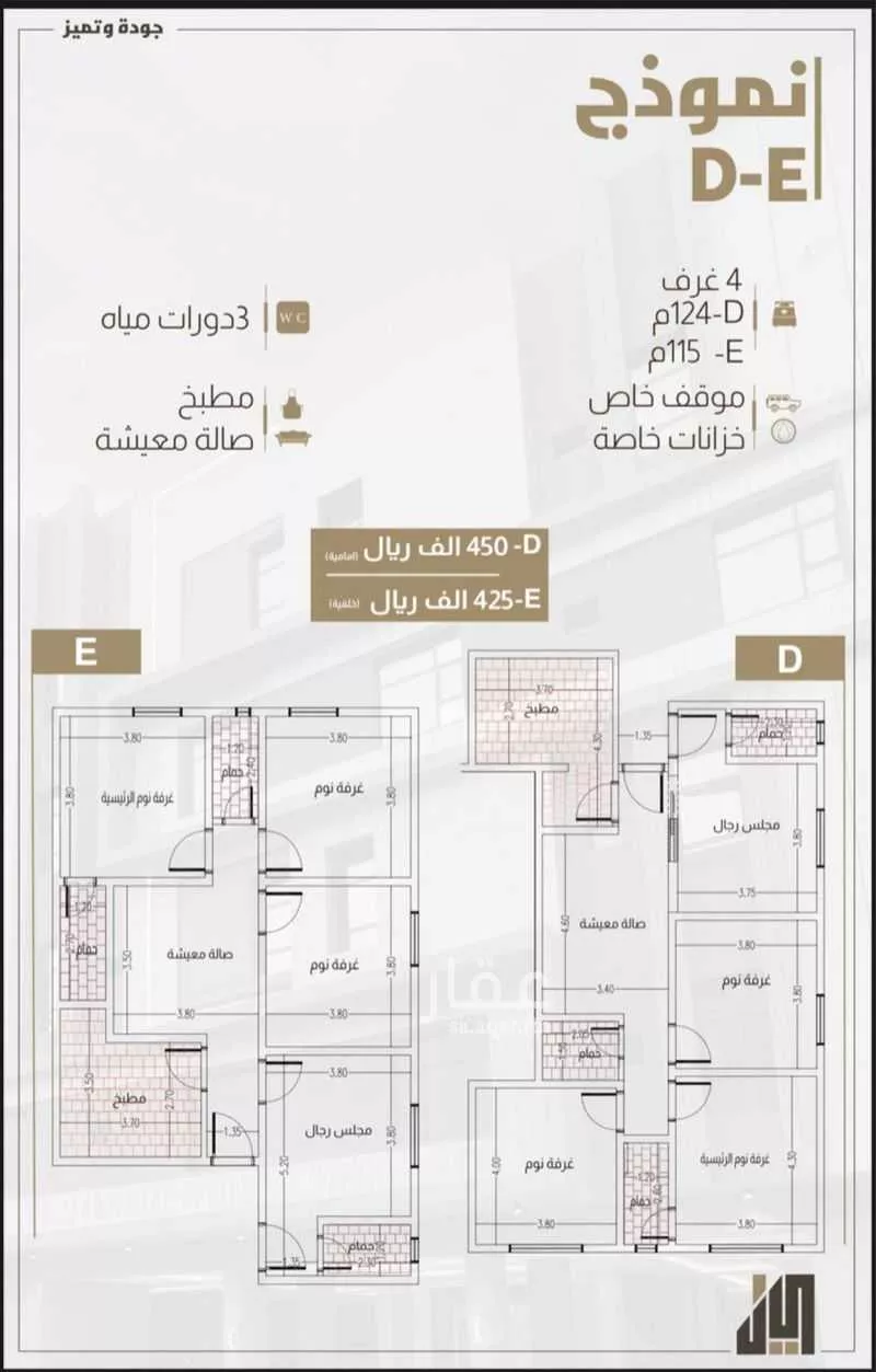 شقة للبيع في شارع عبد الصمد البزاز, حي الريان, مدينة جدة, منطقة مكة المكرمة 1 صورة