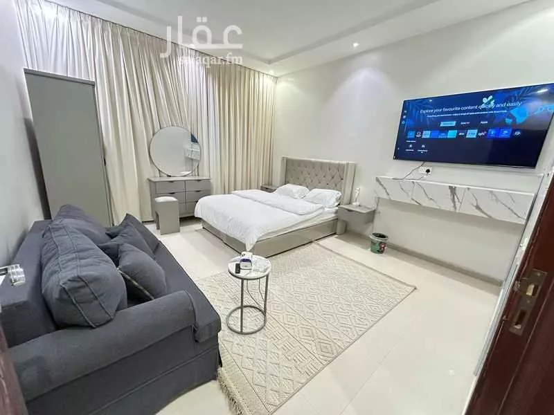 استديو مفروش للحجز في شارع عبدالحق بن سعيد ، حي النرجس ، الرياض ، منطقة الرياض 1 صورة
