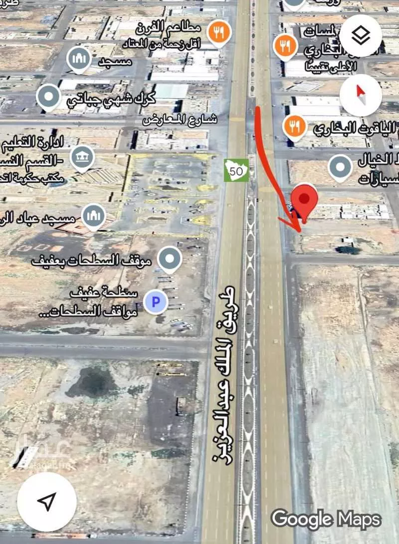 أرض للإيجار في شارع طريق الملك عبد العزيز, حي النخيل, مدينة عفيف, منطقة الرياض 1 صورة