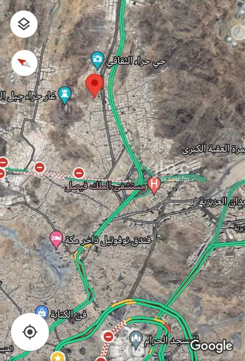 أرض للبيع في شارع نافذ حسين سرحان, حي جبل النور, مدينة مكه المكرمه, منطقة مكة المكرمة 1 صورة