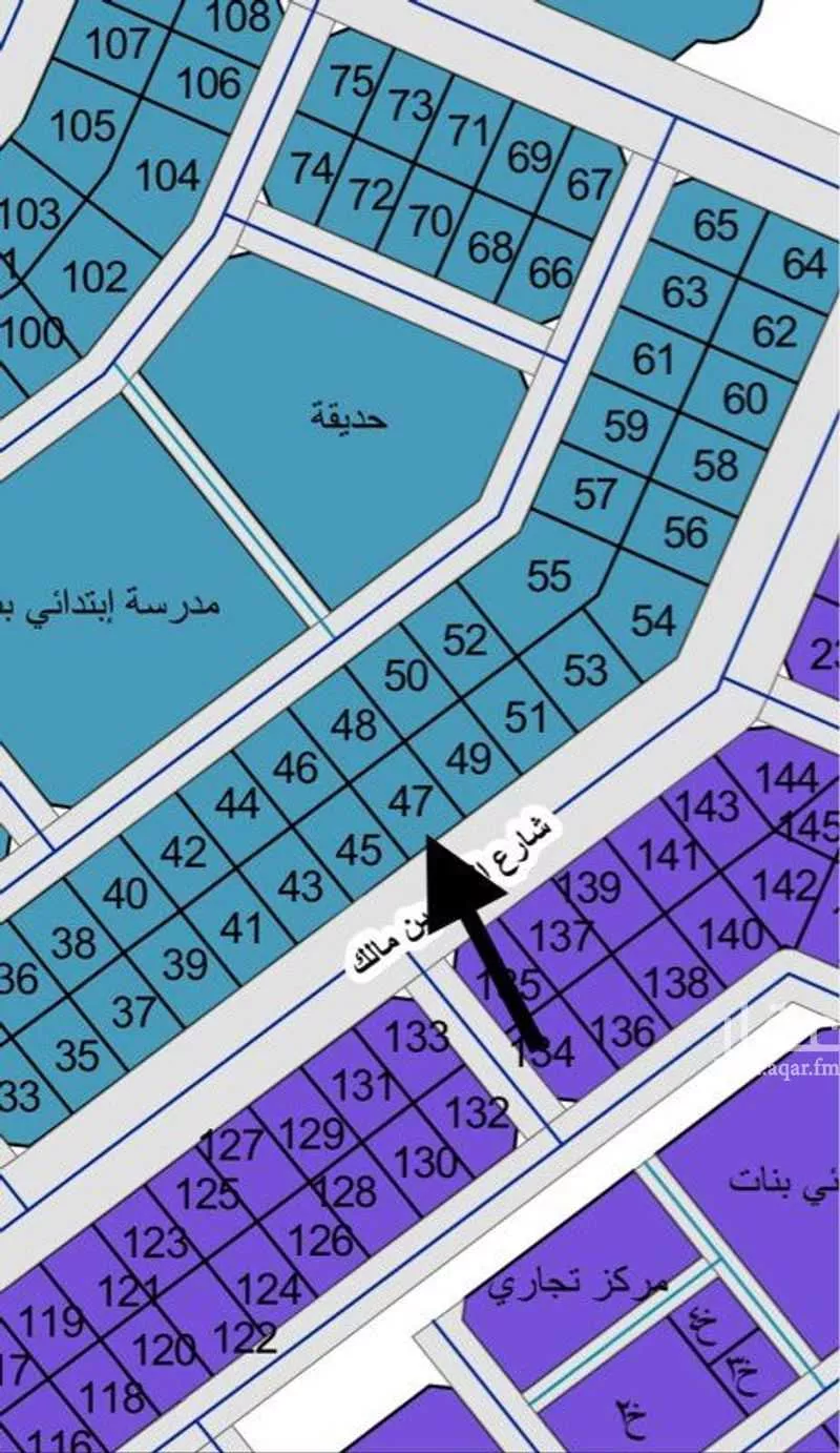 أرض للبيع في شارع البراء بن مالك, حي الربيع, مدينة النعيريه, المنطقة الشرقية 1 صورة