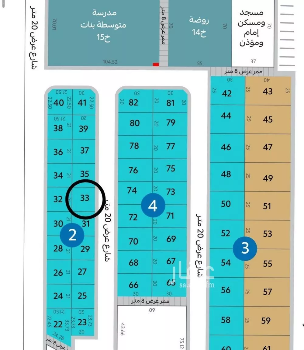 أرض للبيع في شارع البحر 745, حي البحر, مدينة الجبيل, المنطقة الشرقية 1 صورة