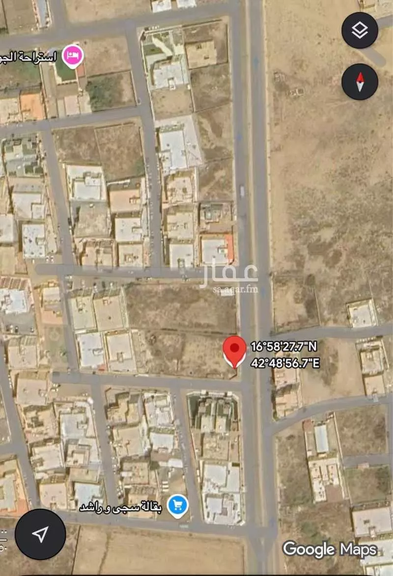 أرض للبيع في شارع اوس بن مالك الاشجعي, حي الصفاء, مدينة أبو عريش - أبو عريش, منطقة جازان 1 صورة