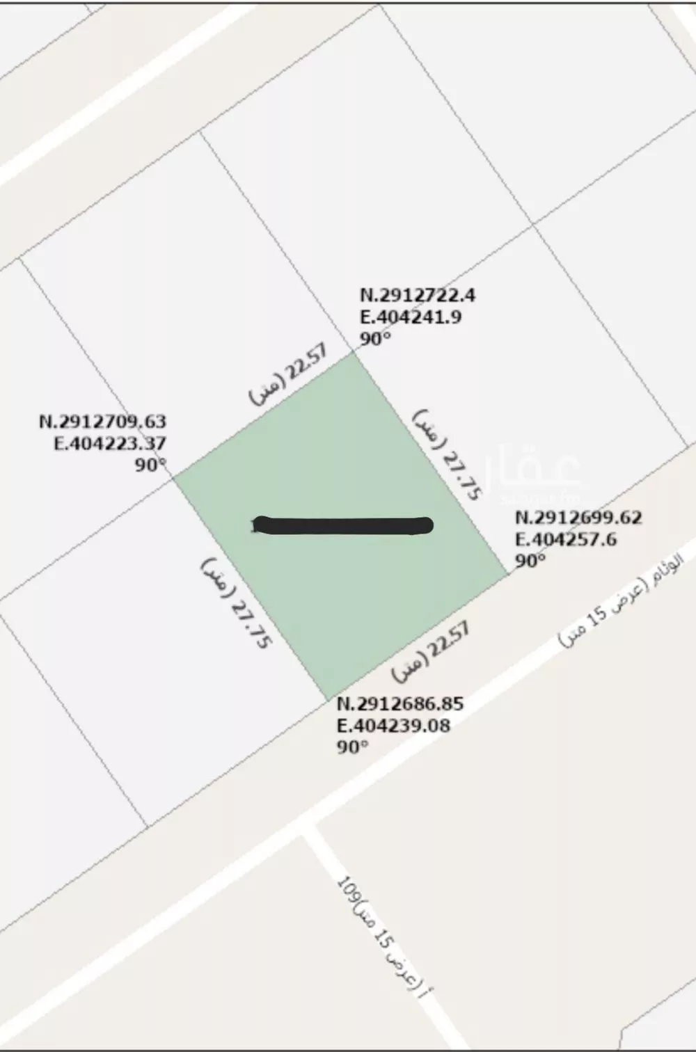 أرض للبيع في شارع الوئام, حي الشعلة, مدينة الدمام, المنطقة الشرقية 1 صورة