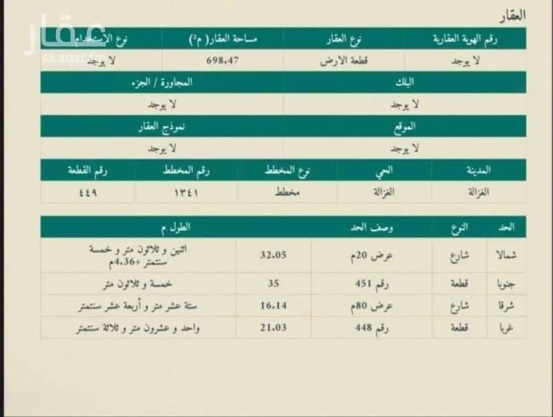 أرض للبيع في حي شمال الغزالة, مدينة الغزالة - الغزاله, منطقة حائل 1 صورة