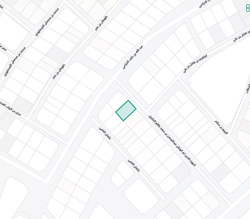 أرض للبيع في شارع عبدالرحمن بن سعد طالع الجابري, حي العاقول, مدينة المدينة المنورة, منطقة المدينة المنورة 1 صورة