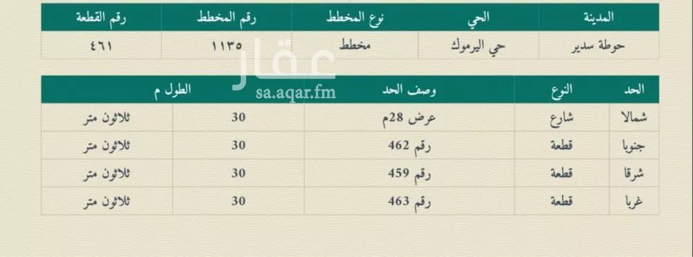 أرض للبيع في مدينة حوطه سدير, منطقة الرياض 1 صورة