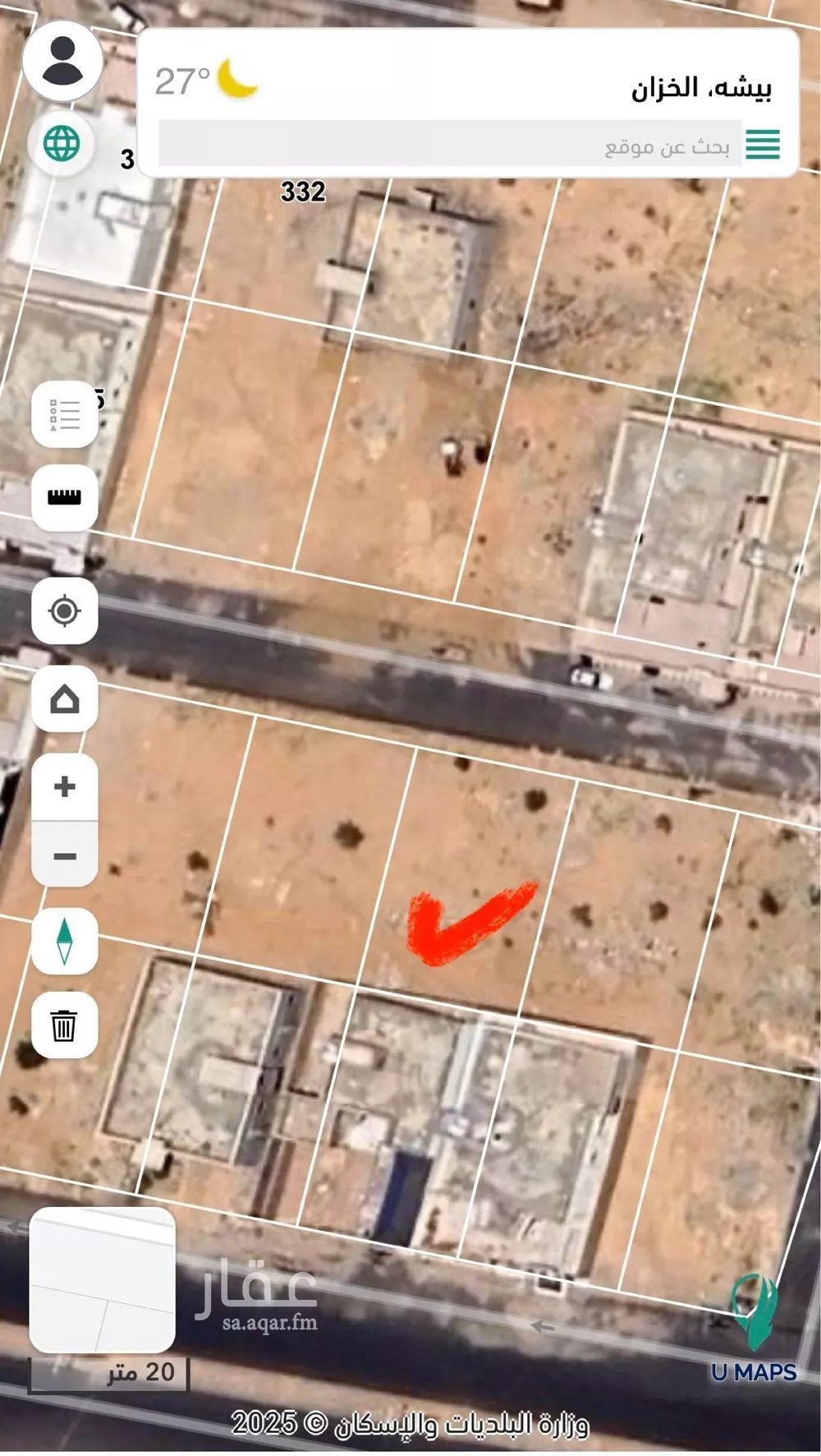 أرض للبيع في شارع الخزان 51, حي الخزان, مدينة بيشة, منطقة عسير 1 صورة