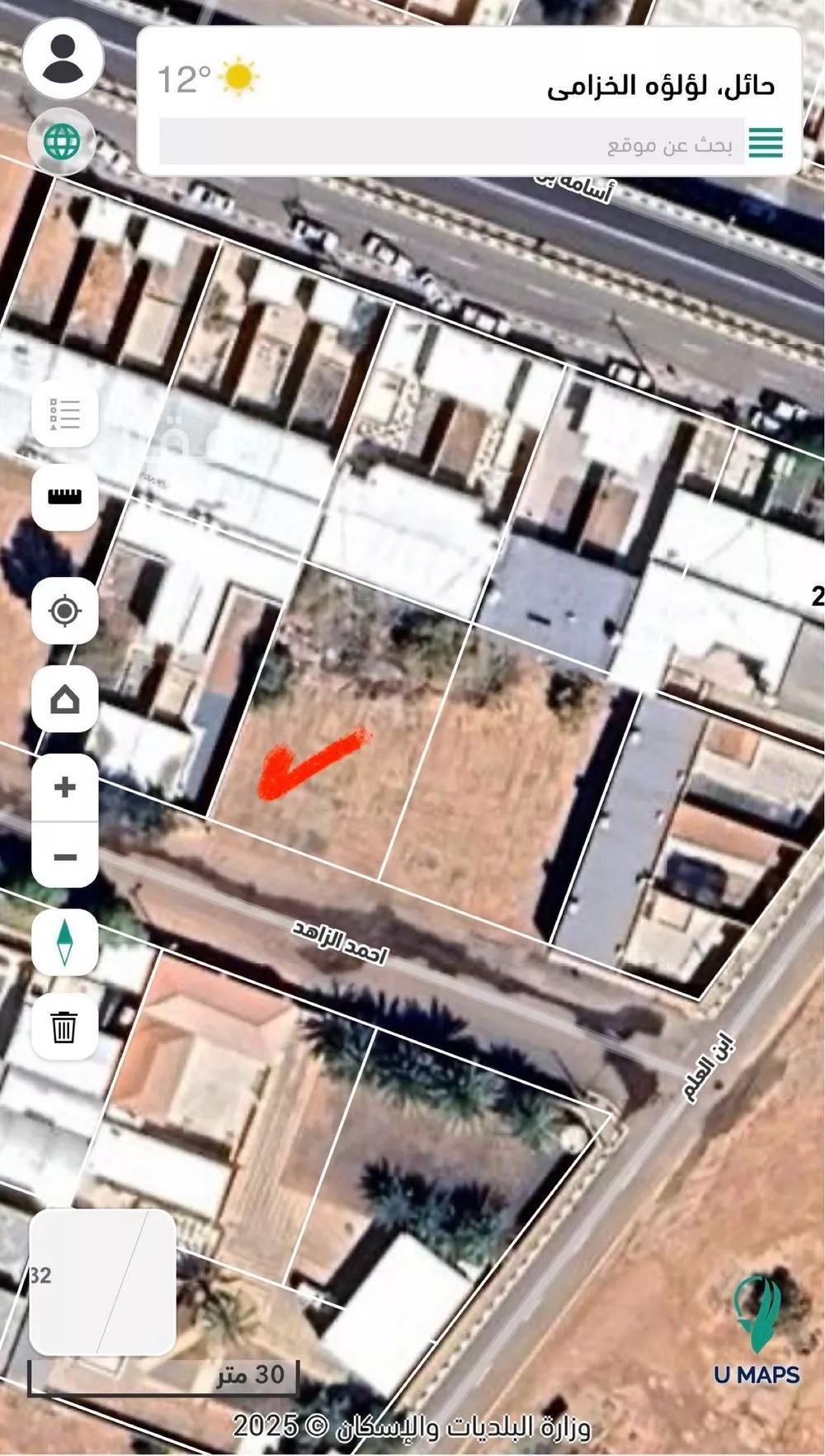 أرض للبيع في شارع سويقه, حي الخزامى, مدينة حائل, منطقة حائل 1 صورة