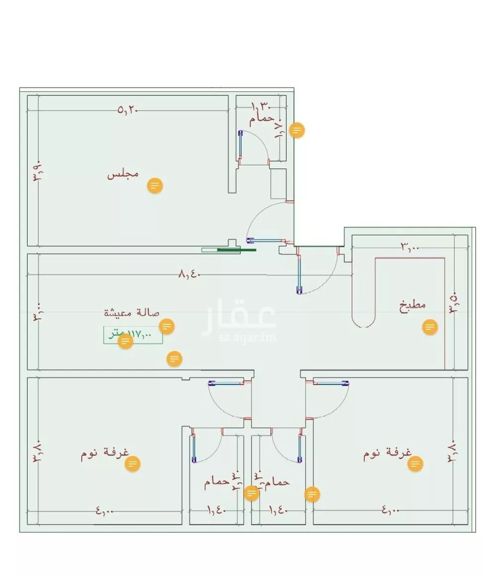 شقة للبيع في شارع السامر, حي الواحة, مدينة جدة, منطقة مكة المكرمة 1 صورة