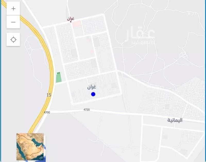 أرض للبيع في شارع عمرو ابن معاذ الاوسي, حي غران, مدينة خليص, منطقة مكة المكرمة 1 صورة