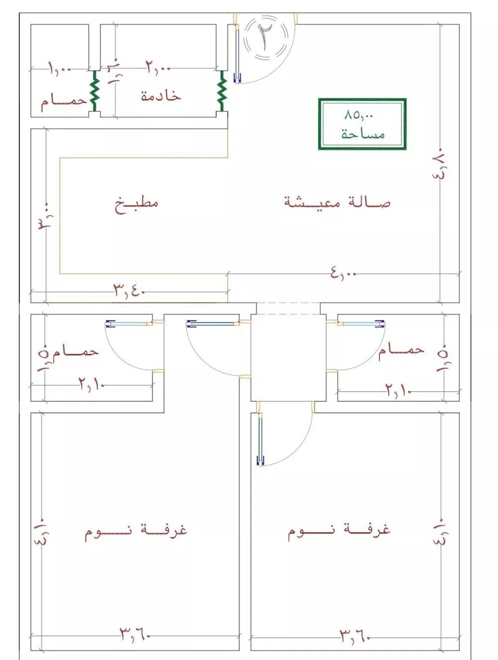 شقة للبيع في شارع ظعفرانه, حي النزهة, مدينة جدة, منطقة مكة المكرمة 1 صورة