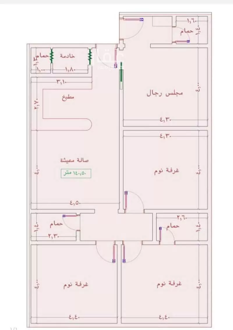 شقة للبيع في شارع عمر الخردلي, حي الجامعة, مدينة جدة, منطقة مكة المكرمة 1 صورة
