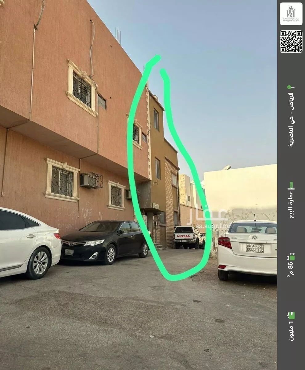 عمارة للبيع في شارع مهاش, حي الناصرية, مدينة الرياض, منطقة الرياض 1 صورة