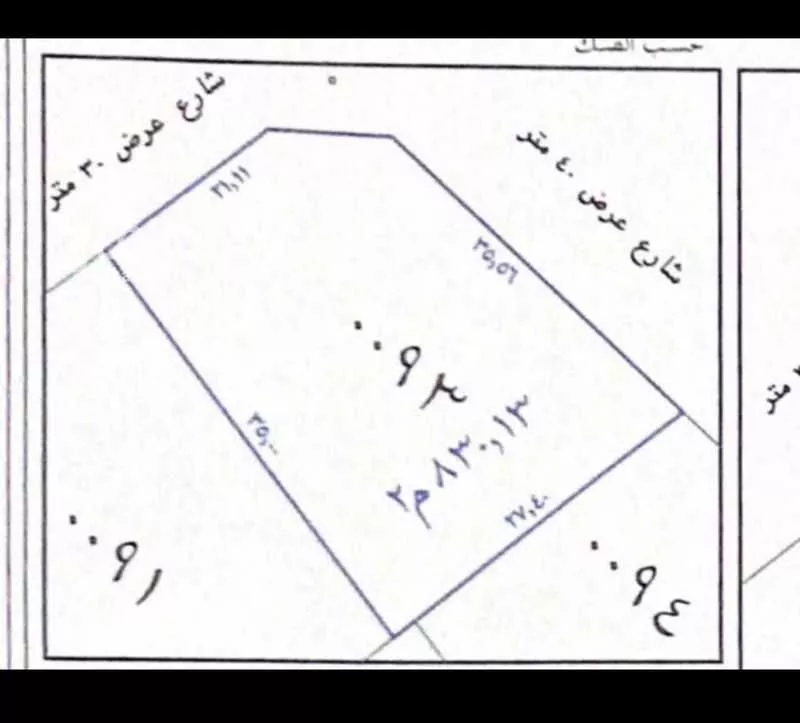 أرض للبيع في شارع ابن ارسلان, حي النهضة, مدينة القطيف, المنطقة الشرقية 1 صورة