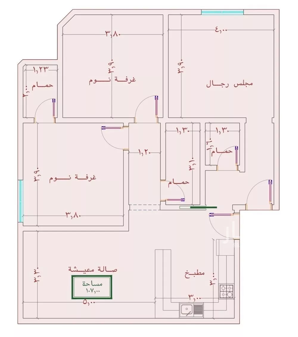 شقة للبيع في شارع الامير عبدالمجيد, حي الصواري, مدينة جدة, منطقة مكة المكرمة 1 صورة