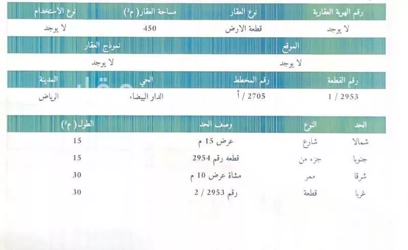 أرض للبيع في شارع البدر, حي الدار البيضاء, مدينة الرياض, منطقة الرياض 1 صورة