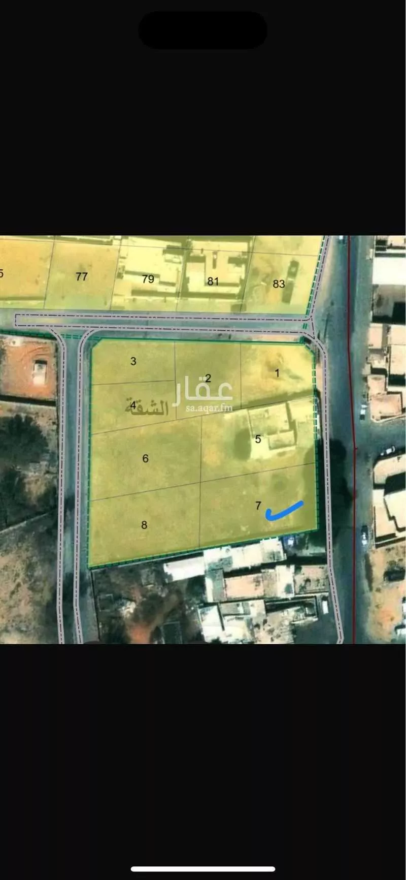 أرض للبيع في شارع عمرو بن قيس, حي الشقة, مدينة بريده, منطقة القصيم 1 صورة