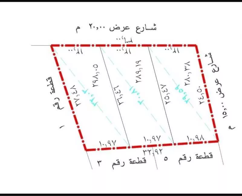 أرض للبيع في شارع الزويدي, حي الهدية الجنوبية, مدينة بريدة, منطقة القصيم 1 صورة