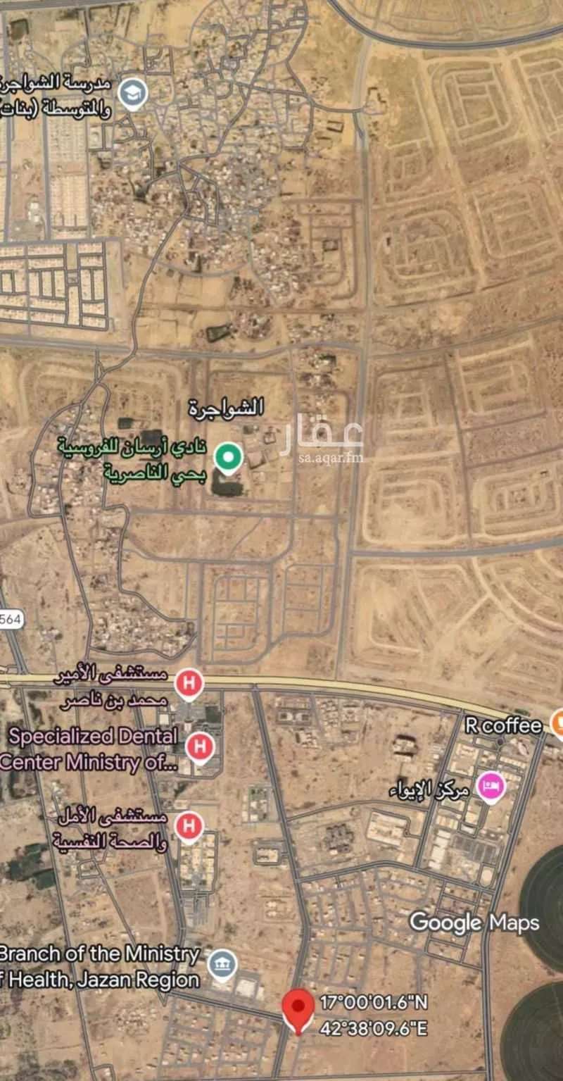 أرض للبيع في شارع 1534, حي الروابي, مدينة جازان, منطقة جازان 1 صورة