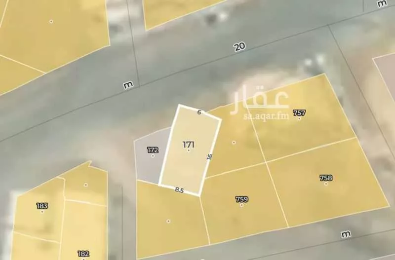 أرض للبيع في شارع أحمد بن محمد الأسدي, حي المناخ, مدينة الرياض, منطقة الرياض 1 صورة