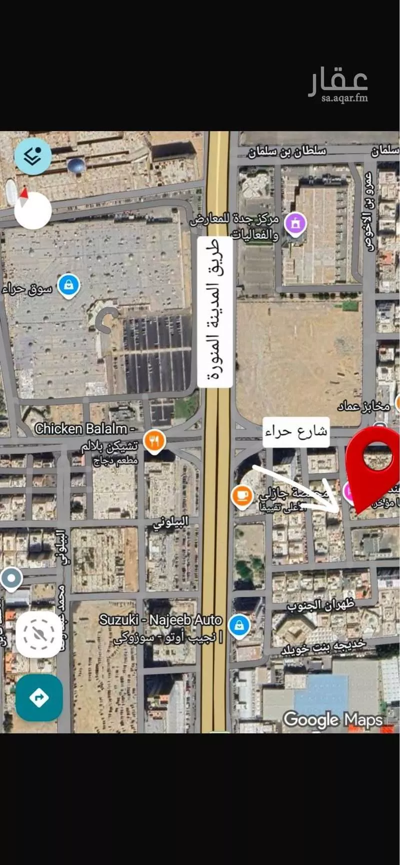 أرض للبيع في شارع عبيدالله بن عدي, حي البوادي, مدينة جدة, منطقة مكة المكرمة 1 صورة