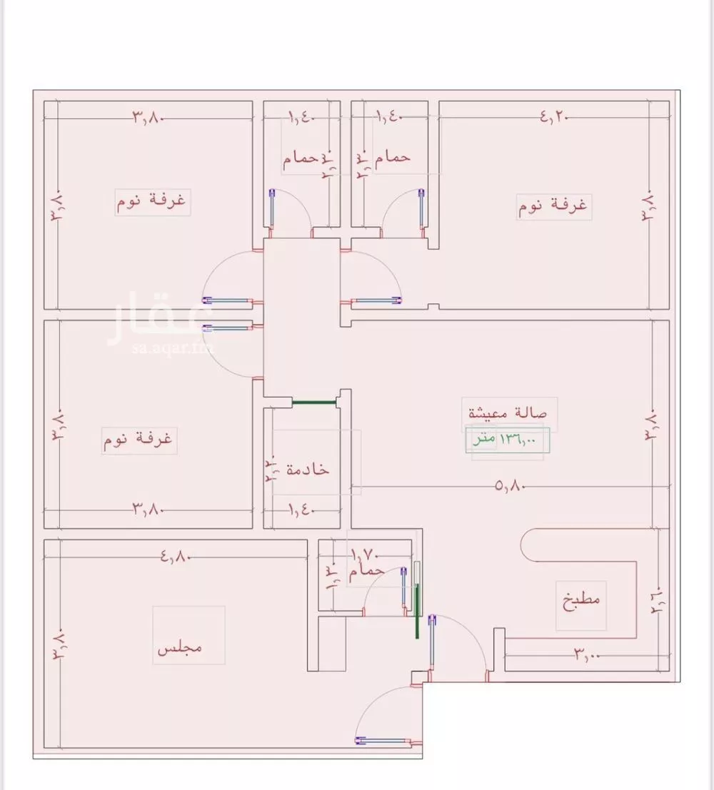 شقة للبيع في شارع السامر, حي الواحة, مدينة جدة, منطقة مكة المكرمة 1 صورة