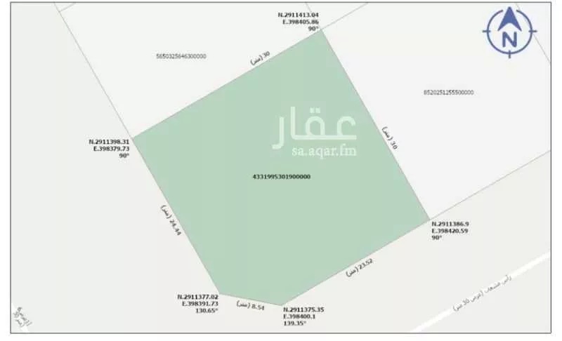 أرض للبيع في شارع رأس مشعاب, حي الحزم, مدينة الدمام, المنطقة الشرقية 1 صورة