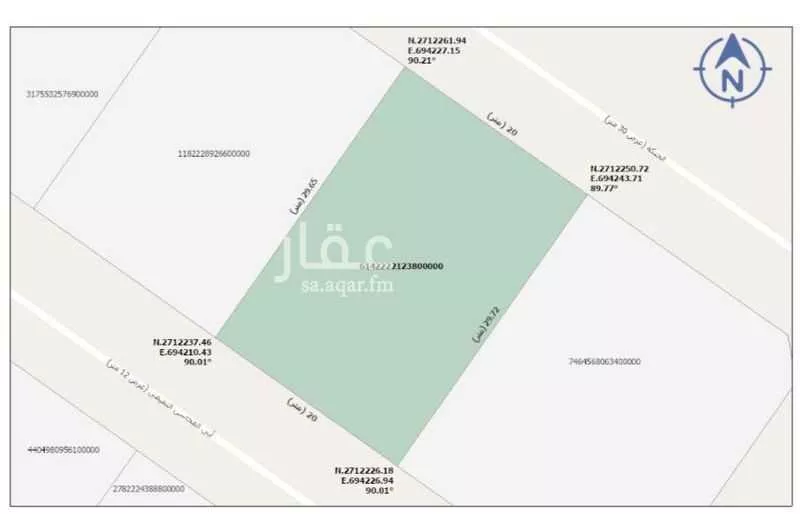 أرض للإيجار في شارع الحنكة, حي المصفاة, مدينة الرياض, منطقة الرياض 1 صورة