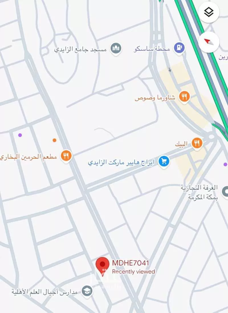 أرض للبيع في شارع ملك رويحي, حي أم الجود, مدينة مكه المكرمه, منطقة مكة المكرمة 1 صورة