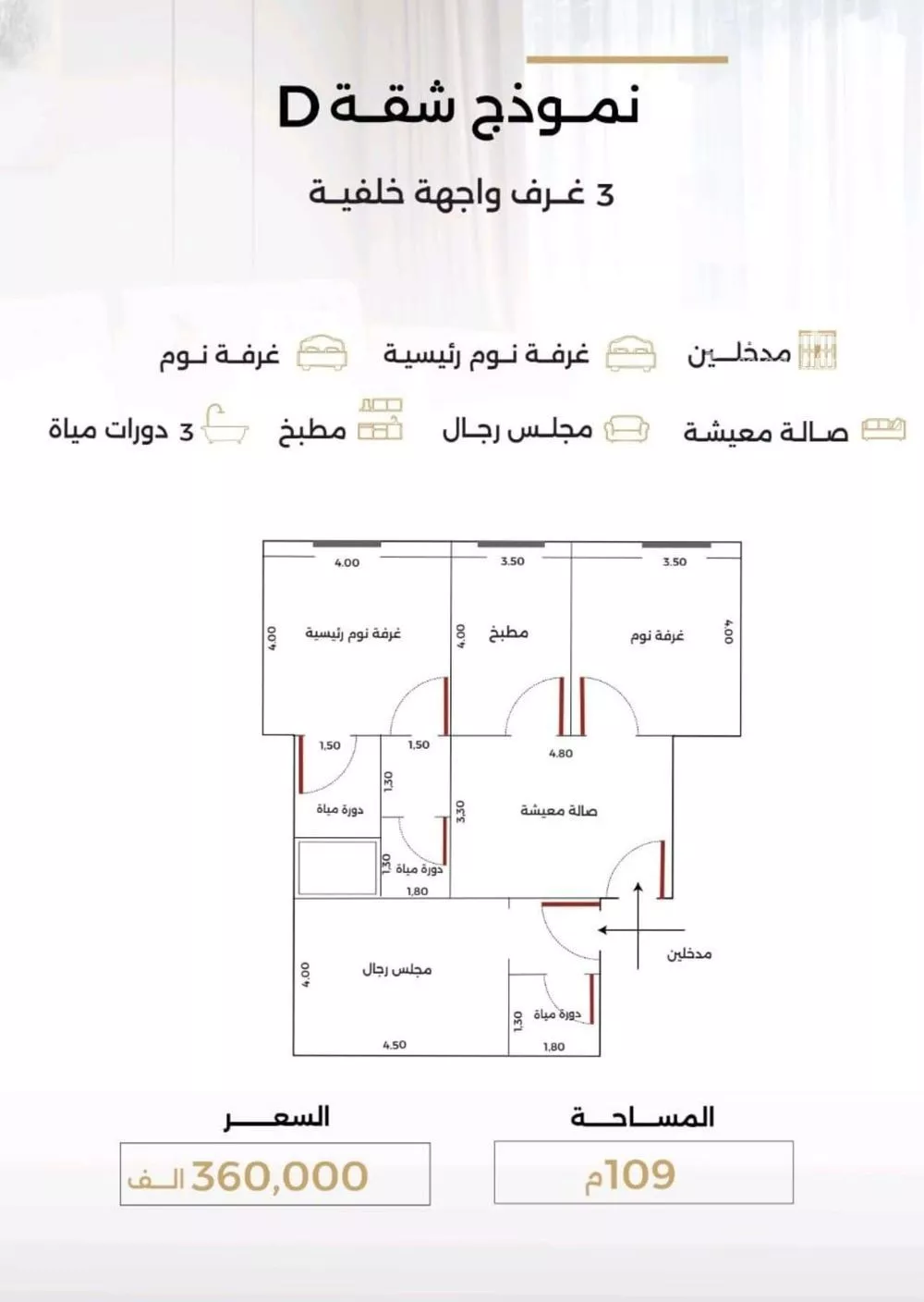 شقة للبيع في شارع الناصر بن الأحمر, حي الصفاء, مدينة جدة, منطقة مكة المكرمة 1 صورة