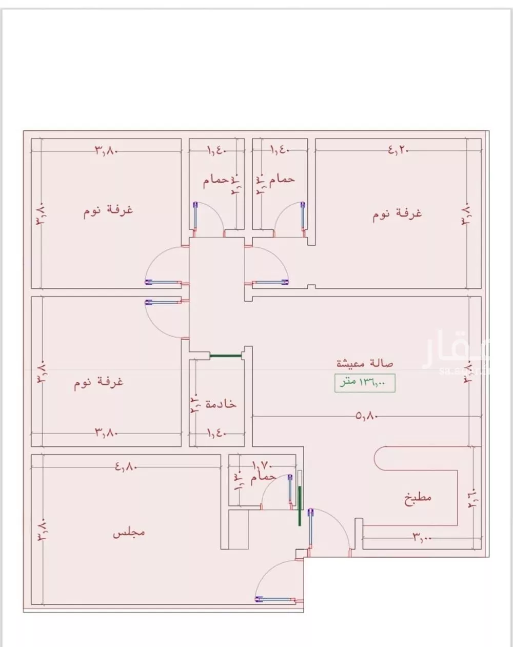 شقة للبيع في شارع السامر, حي الواحة, مدينة جدة, منطقة مكة المكرمة 1 صورة