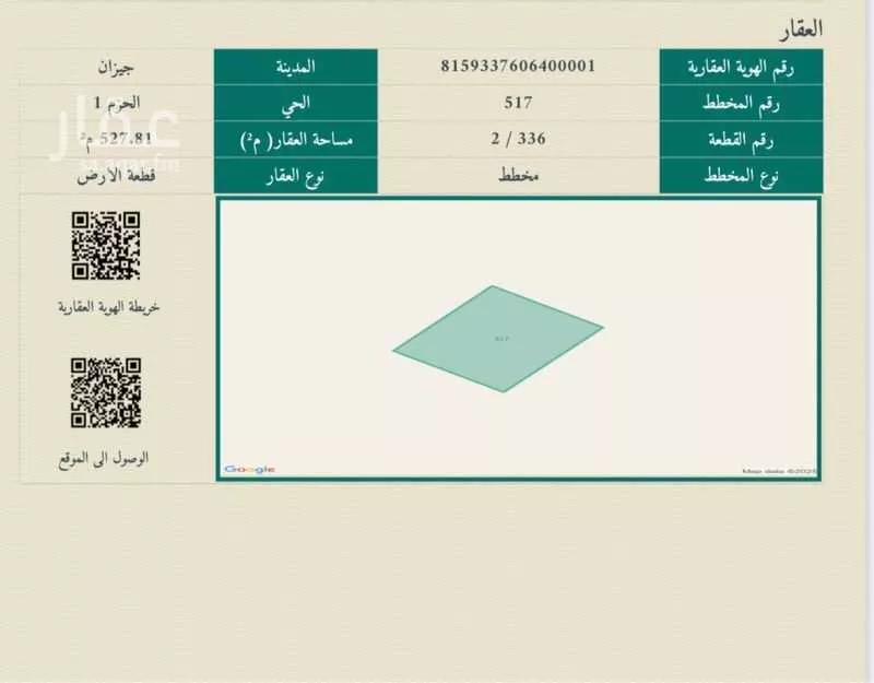 أرض للبيع في حي الحزم 1, مدينة جازان, منطقة جازان 1 صورة