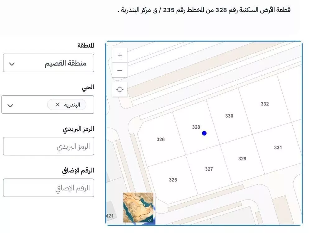 أرض للبيع في شارع البندريه, حي البندريه, مدينة البندريه, منطقة القصيم 1 صورة