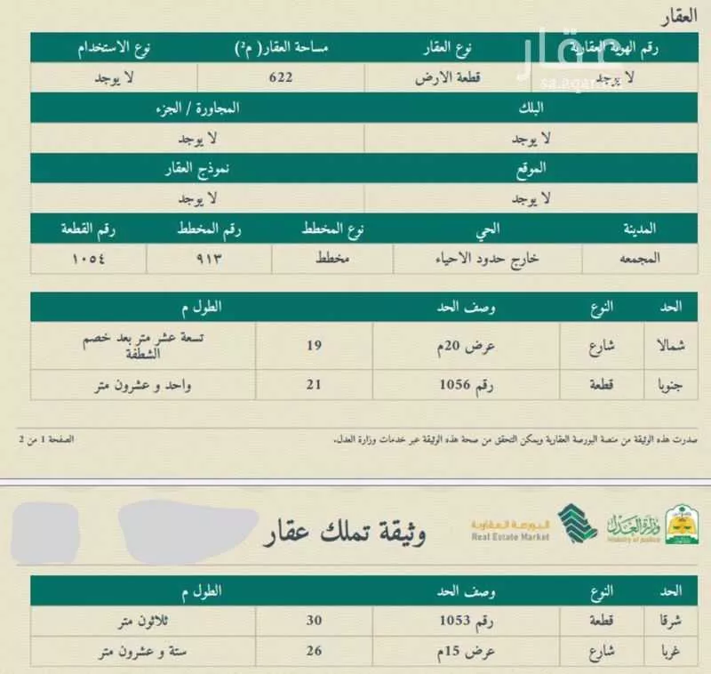 أرض للبيع في شارع ابن رواحة, حي الملك عبدالله, مدينة المجمعة, منطقة الرياض 1 صورة