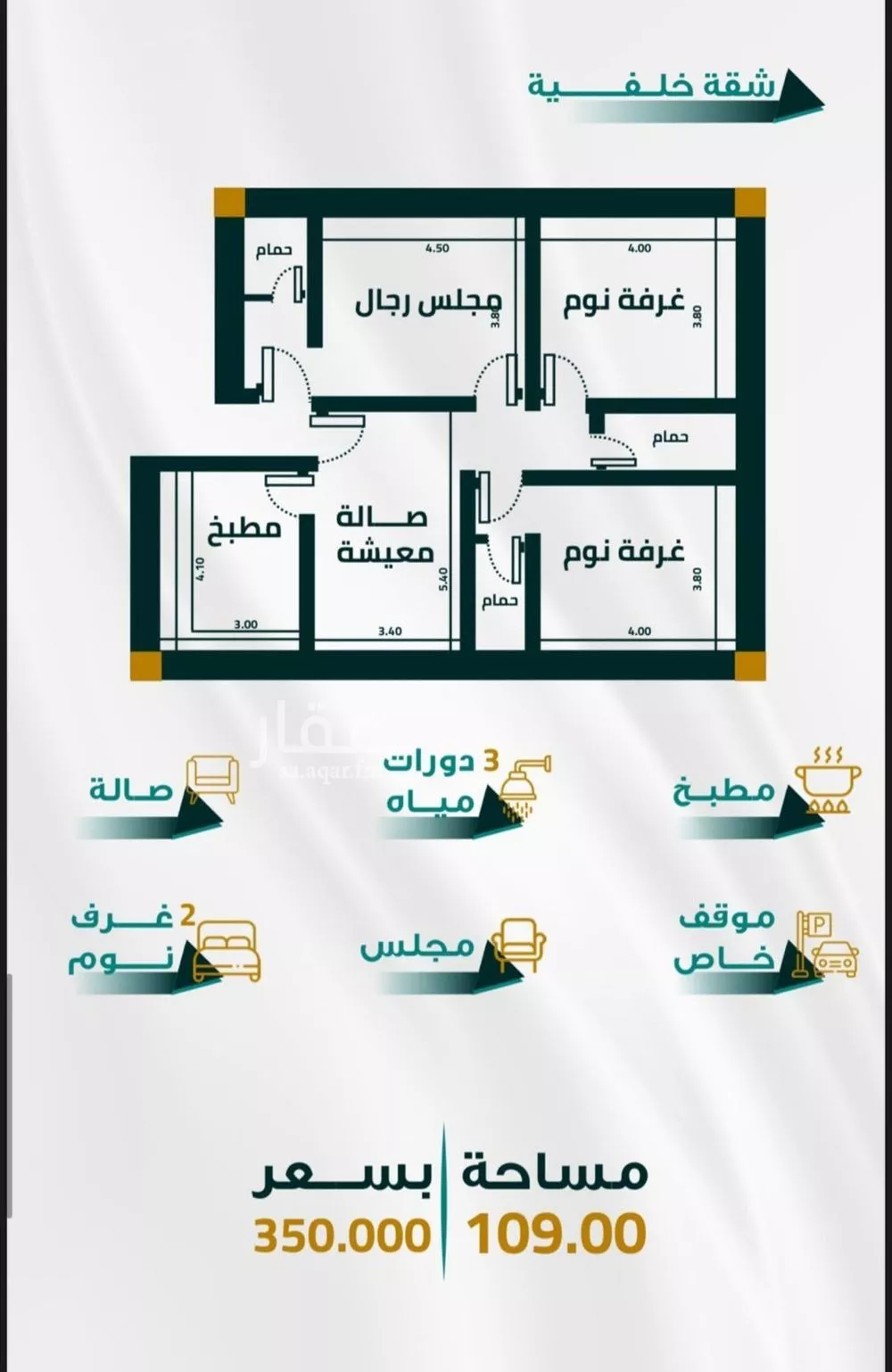 شقة للبيع في شارع ابو ذر الغفاري, حي الفيحاء, مدينة جدة, منطقة مكة المكرمة 1 صورة